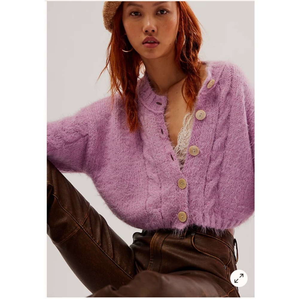 Free People Willow Cardi Sweater Buttondown Size Large NWT